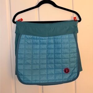 Blue Quilted Snow Skirt